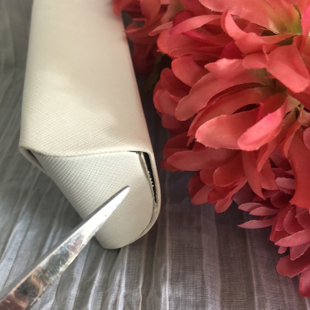 MICHAEL KORS white fold over snap sunglasses eyeglasses designer case - Picture 11 of 14